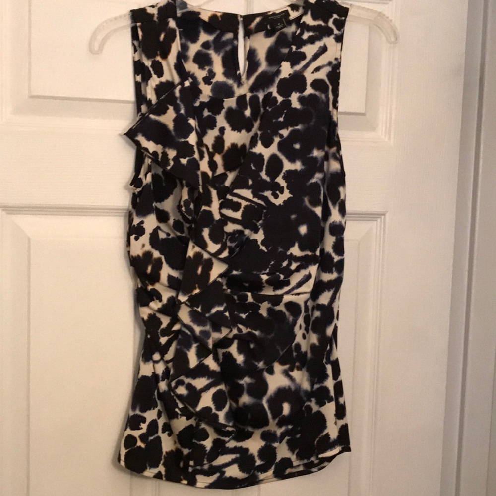 Ann Taylor, sz 6, multi color animal print blouse
